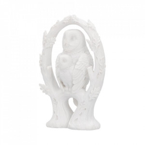 Statueta bufnita alba Imbratisare 10.9cm - Img 2