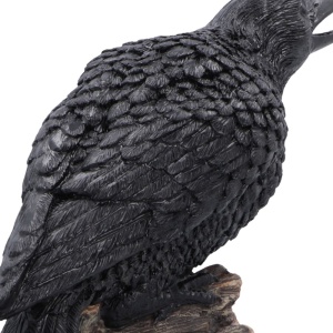 Statueta Corb Raven’s Caw – decor gotic si fantasy, 26.8 cm - Img 6