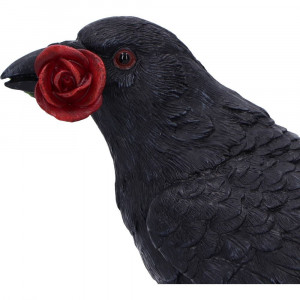 Statueta corb Rose of the Raven 14 cm - Img 2