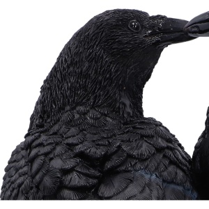 Statueta Corbi Midnight Kiss – decor gotic si fantasy, 13.9 cm - Img 6