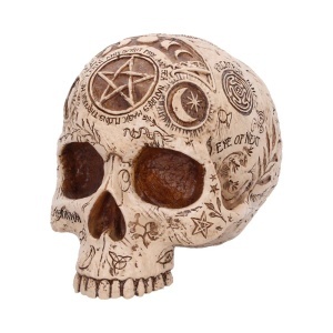 Statueta Craniu Apothecary – decor gotic si decor fantasy, 14 cm - Img 2