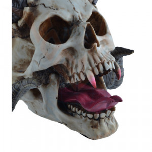 Statueta craniu demon Havoks Hellion 26cm - Img 3