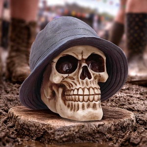 Statueta Craniu Mad For It – decor gotic si decor fantasy, 13.5 cm - Img 5