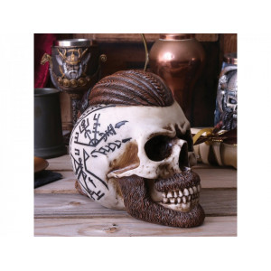 Statueta craniu viking Ragnar 16 cm - Img 5
