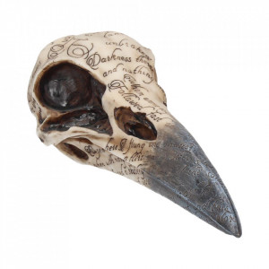 Statueta Craniul Corbului lui Poe 21 cm