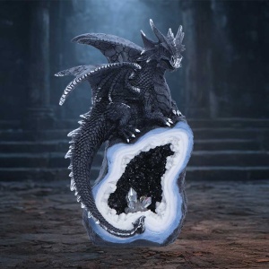 Statueta Dragon Crystal Keeper ( Shadow ) – decor fantasy collector 20.8 cm - Img 7