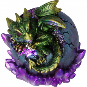 Statueta dragon Emerald Hatchling 12.5cm - Img 5