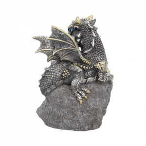 Statueta dragon Gardianul cuibului - albastru 13 cm - Img 4