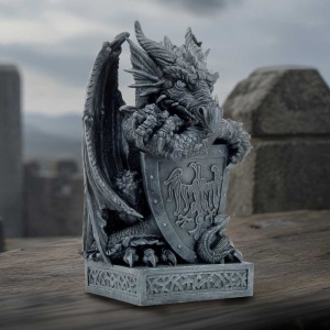 Statueta dragon Ironshield Guardian 40.2cm - Img 7