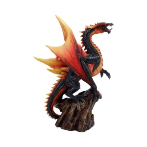 Statueta Dragon Obsidian Inferno – decor fantasy collector, 23.7 cm - Img 3