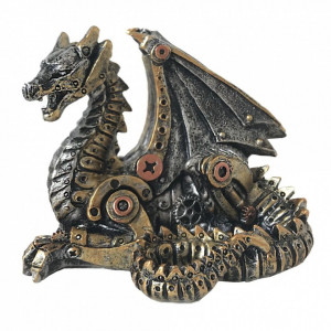 Statueta dragon steampunk Dragonelul mecanic 11 cm