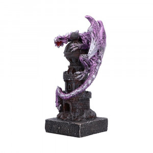 Statueta dragon violet Gardianul Turnului 17.7 cm - Img 3