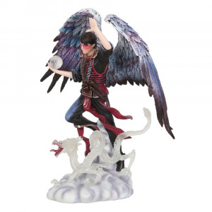 Statueta Elemental Magic - Vrajitorul Aerului, Anne Stokes 23 cm - Img 6
