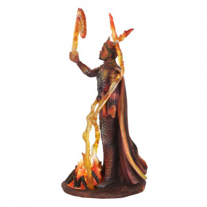 Statueta Elemental Magic - Vrajitorul Focului, Anne Stokes 23.5 cm - Img 2