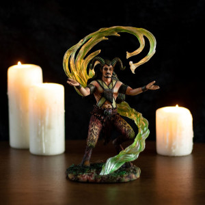 Statueta Elemental Magic - Vrajitorul Pamantului, Anne Stokes 22 cm - Img 8
