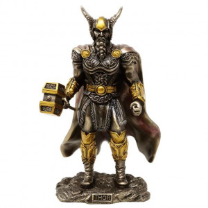 Statueta Thor cu ciocanul in mana