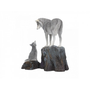 Statueta lupi Indrumare - Lisa Parker - 25 cm - Img 3