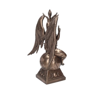 Statueta mare Baphomet cu finisaj bronz 38 cm - Img 5