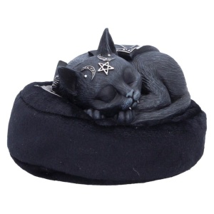 Statueta pisicuta demonica Malpuss dreams, Cult Cuties – decor gotic fantasy, 8.8 cm - Img 3