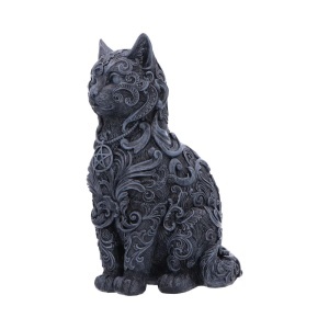 Statueta pisicuta Hexbound Familiar – decor gotic fantasy, 23 cm - Img 2