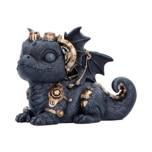 Statueta pui de dragon negru Gearling – decor fantasy collector 14.6 cm - Img 2