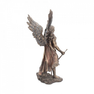 Statueta rasina si bronz Arhanghelul Gabriel 33.5 cm - Img 5
