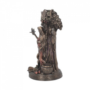 Statueta rasina si bronz Maiden, Mother, Crone 27 cm - Img 6