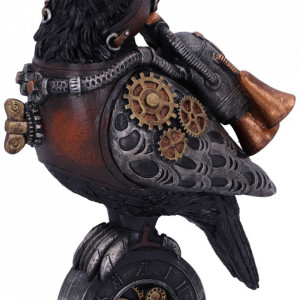 Statueta steampunk Corb - Rivet Raven 24cm - Img 5