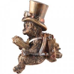 Statueta steampunk Pisica Victoriana 16 cm - Img 4