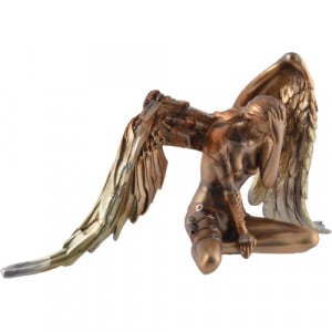 Statueta steampunk Tristetea ingerului 37 cm - Img 7