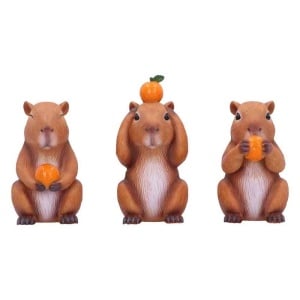 Statueta Trei Capibare Intelepte 10.5 cm