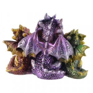 Statueta Trei dragonei intelepti 12 cm - Img 3