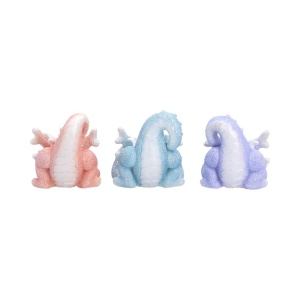 Statueta trei pui de dragonei Intelepti - Coralscale Dragonlings 5.8cm - Img 2
