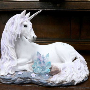 Statueta unicorn cu cristale Liniste 20 cm - Img 7