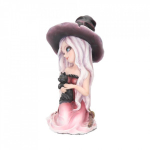 Statueta vrajitoare cu pisicuta neagra Rosa 15 cm - Img 2