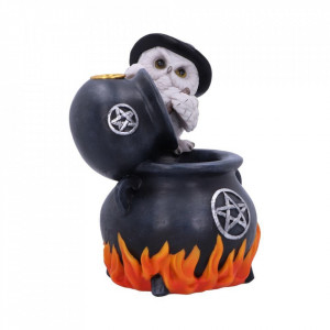 Suport conuri tamaie backflow cu bufnita si cazanul magic Snowy Brew 17cm - Img 5
