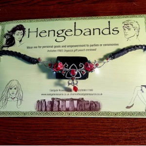 Unity Rose Hengeband – Bijuterie magica pentru frunte cu triquetra si trandafiri, talisman pentru iubire si unitate - Img 2