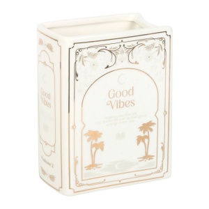 Vaza din ceramica in forma de carte The Book Club - Good Vibes - Img 2
