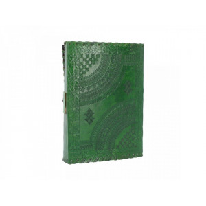 Agenda / Jurnal cu coperti din piele si incuietoare Greenman 25 x 18cm - Img 5