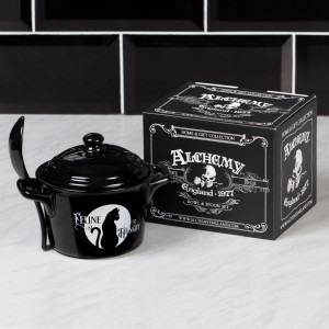 Bol cu capac si lingura Feline Hungry 14 cm - Img 2