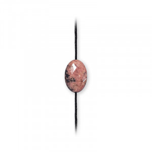 Bratara ajustabila material textil si piatra de Rodonit, talisman pentru Vindecare