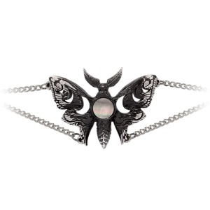 Bratara molie gotica Alchemy England - Lunar Moth