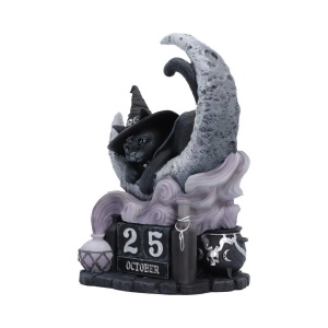 Calendar perpetuu pentru birou pisicuta demonica Purrah Cult Cuties – decor gotic fantasy, 16.2 cm - Img 2