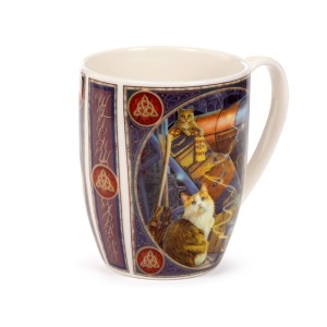 Cana din portelan cu pisici Witchwood Express - Lisa Parker 12 cm, 300 ml - Img 8