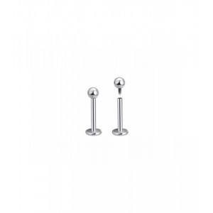 Cercel piercing din argint Tija cu Biluta 6 mm - Img 1