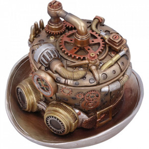 Cutie bijuterii steampunk Cogwork Hatter 14.5 cm - Img 6