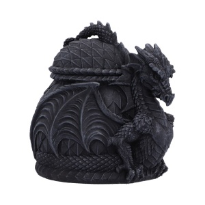 Cutie pentru bijuterii dragon Darkwing Treasure – decor gotic fantasy ( 13.3 cm ) - Img 4