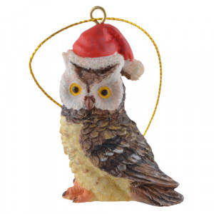 Decoratiune pentru bradul de Craciun - Bufnita de padure 6 cm - Img 6