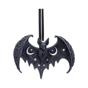 Decoratiune suspendata liliac cu luna si stele Lunar Wing 7,2 cm - House of Obscura
