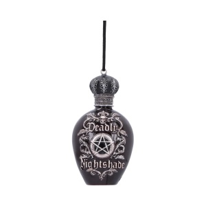Decoratiune suspendata sticluta de potiuni Deadly Nightshade 9,9 cm - House of Obscura - Img 3